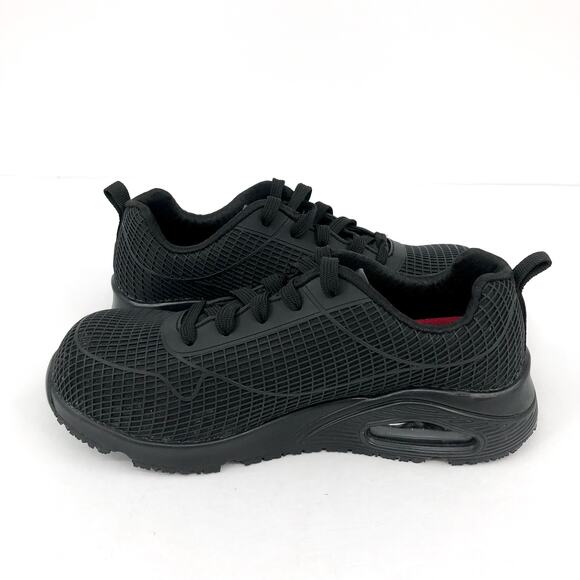 Skechers Work Womens Uno Deloney Shoes US 5.5 Black Comp Toe NMT SR EH NIB - Picture 6 of 10